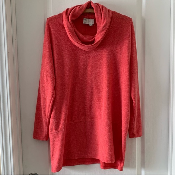 Anthro Saturday Sunday oversized cowl neck tunic sweater - Picture 2 of 9